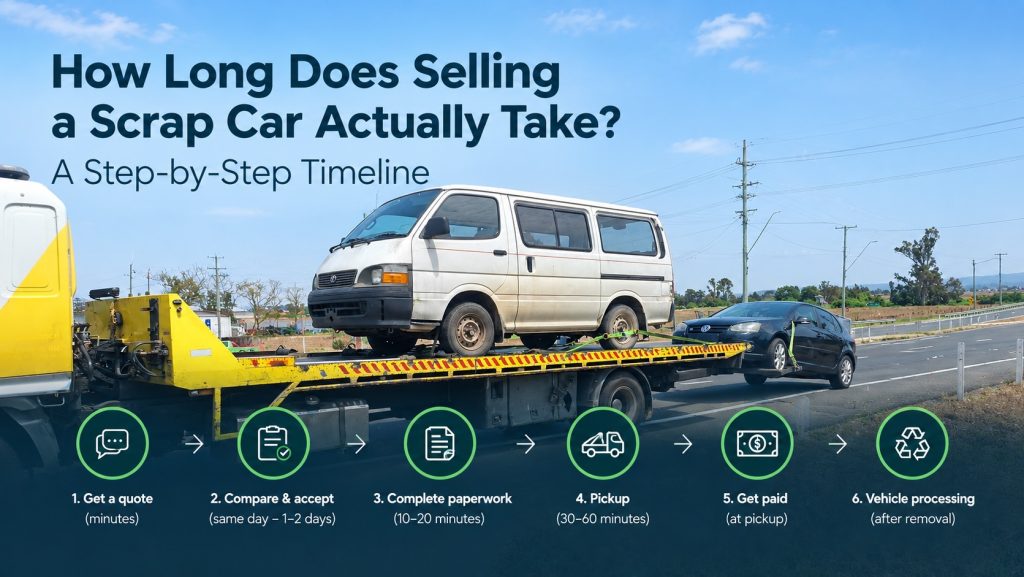 How long does selling a scrap car take